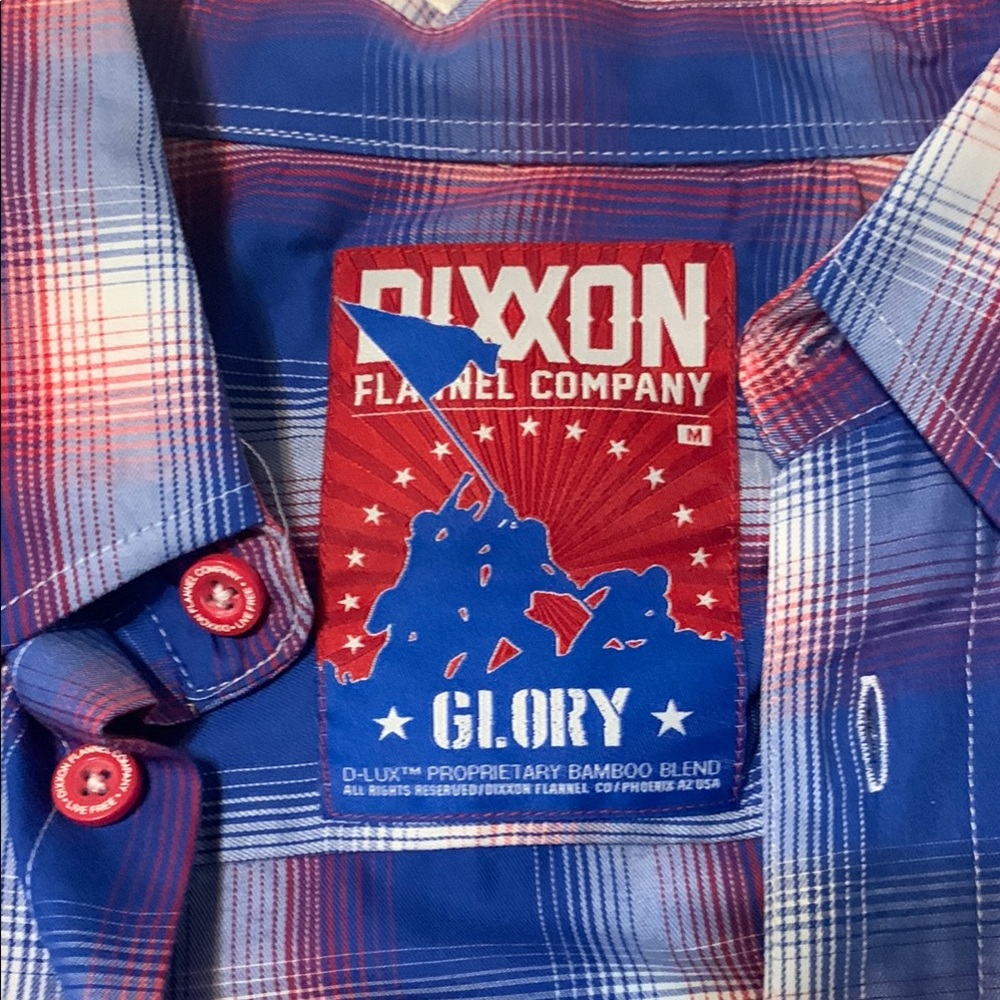 Dixxon Men's Blue Plaid Flannel Shirt